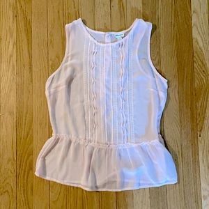 Dynamite Sheer Peplum Top